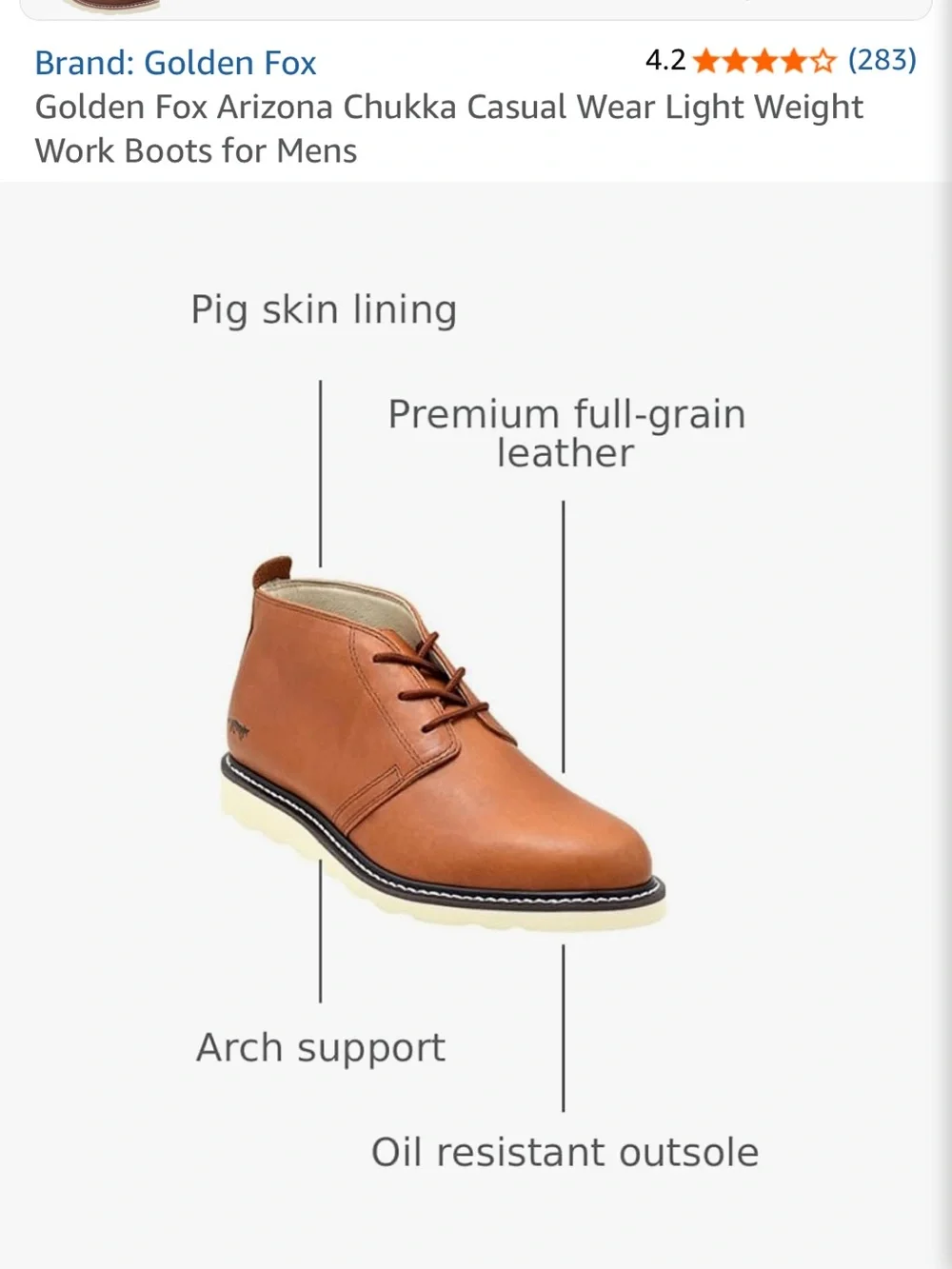 Golden Fox chestnut leather